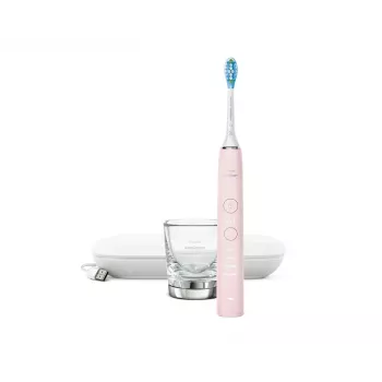 Electric sonic toothbrush Philips DiamondClean 9000 HX9911/29 — adult, built-in Li‑Ion battery, Soft & Normal modes, pink