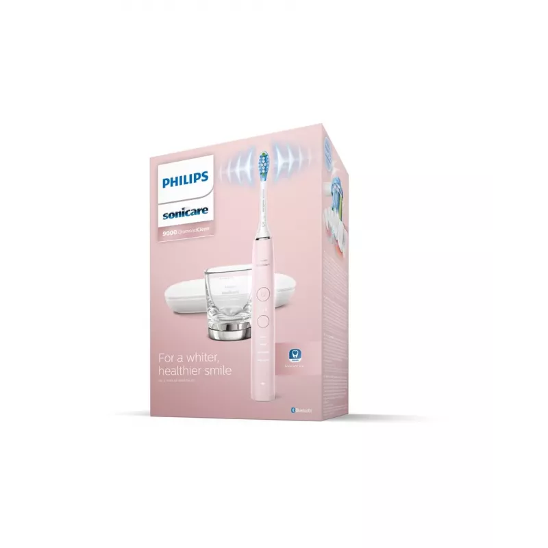 Electric sonic toothbrush Philips DiamondClean 9000 HX9911/29 — adult, built-in Li‑Ion battery, Soft & Normal modes, pink
