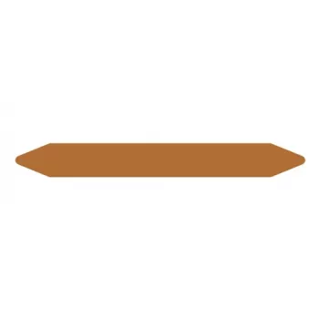 Self-adhesive Pipe Marker Labels Brother LTZ1R026FPIP — Brown, 250 mm × 26 mm, 351 pcs