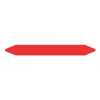 Self-adhesive pipe marker labels Brother LTZ14026FPIP Red 26 x 250 mm, 351 pcs