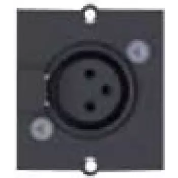Bachmann - Modulares Faceplate-Snap-In - 3 PIN XLR - Black