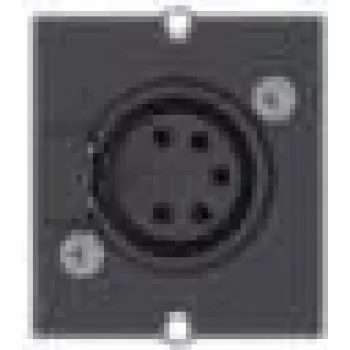 Bachmann Custom Module 1 x XLR socket - Modulares Faceplate-Snap-In - XLR (5-pin) - Black (917.101)