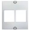 Wall plate / switch cover Bachmann 917.158 for RJ‑45 sockets, White