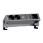 Power extension Bachmann DESK 2 0.2 m 2 AC outlets Black Stainless steel