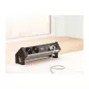 BACHMANN DESK2 ALU BLACK 2x Grounded Plug 1x USB-Charger 1x ABD GST18