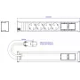 Power strip Bachmann CONI 4x CEE 7/3 912.703 — desktop power distribution with 4 outlets