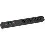 Power Strip Bachmann PRIMO 2 Black 6 AC outlets 2 m