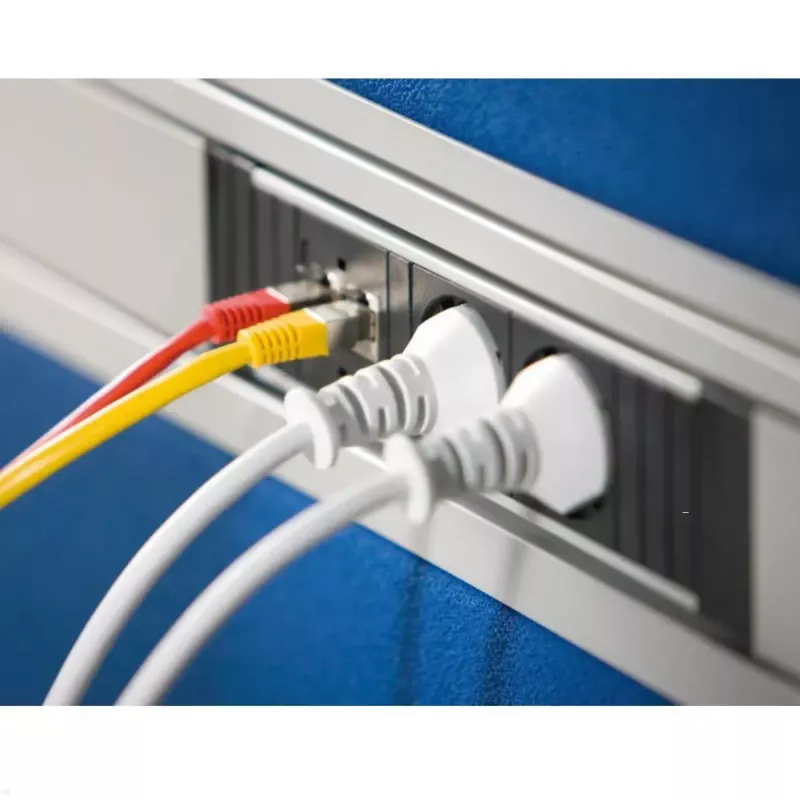 Power Outlet Bachmann STEP ALU 1x USB 1x custom module 2x power outlet