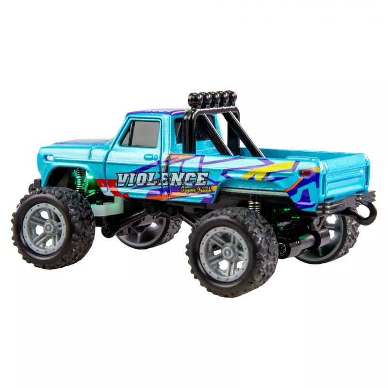 RC Monster Truck Amewi DieCast 1:64 RTR Blue – die-cast 1:64 scale, ready-to-run