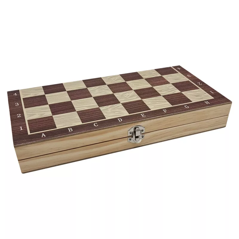 Extralink Toys Drewniane Szachy 3W1 Warcaby + SZACHY+ Tryktrak