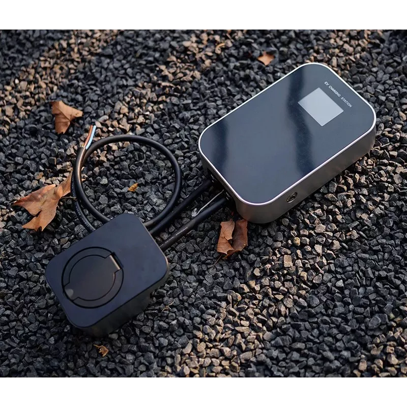 Extralink BS20-BA-22kW-APP Type A 32A 22kW Electric Car Charger, 3 Phases, LCD Screen, App, 6.1m
