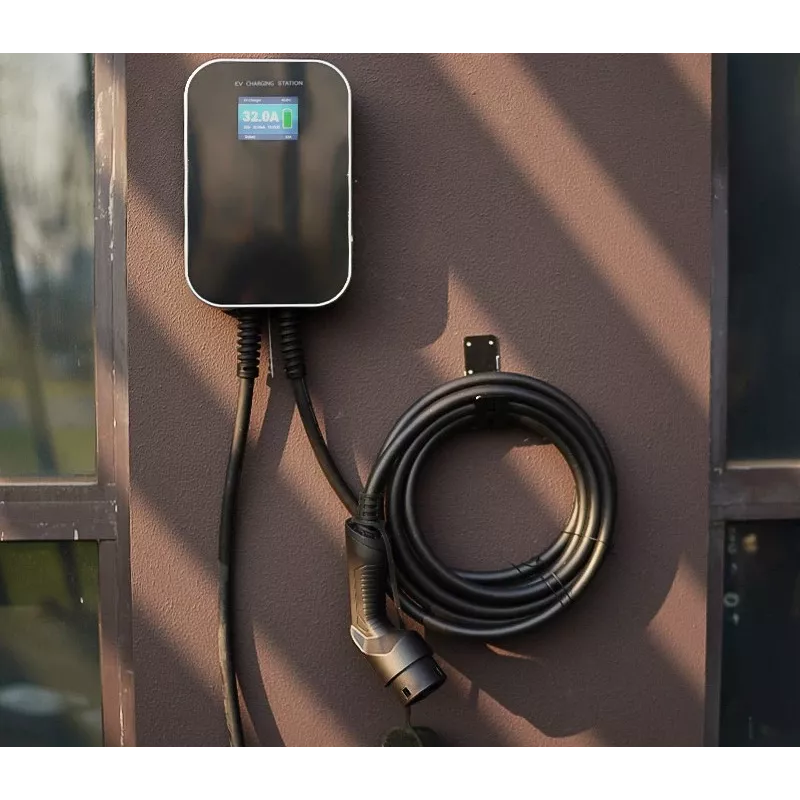 Extralink BS20-BC-22kW-APP Electric Car Charger Type 2 32A 22kW, 3 Phases, LCD Screen, App, 6.1m