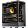 Jonsbo D401 PC-Enclosure, Midi Tower, ATX, Tempered Glass - black