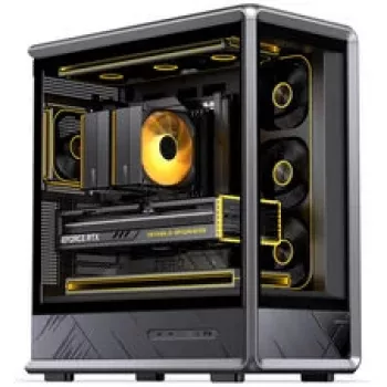 Jonsbo D401 PC-Enclosure, Midi Tower, ATX, Tempered Glass - black