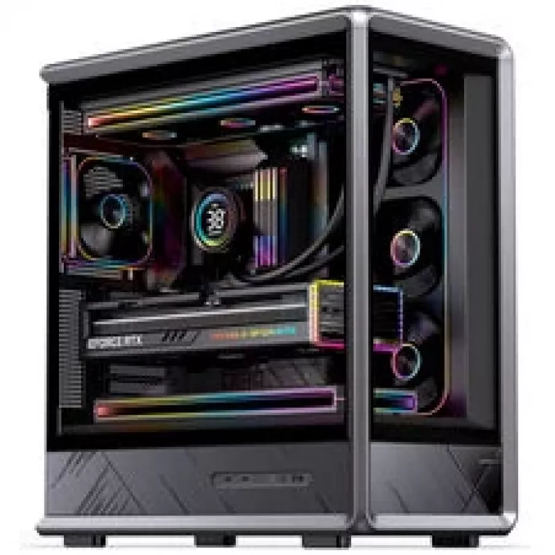 Jonsbo D401 PC-Enclosure, Midi Tower, ATX, Tempered Glass - black