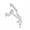 Monitor mount GEMBIRD MA-DA2-06-W for 17–32 inch screens, desk clamp/rail mounting, white