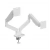 Monitor mount GEMBIRD MA-DA2-06-W for 17–32 inch screens, desk clamp/rail mounting, white