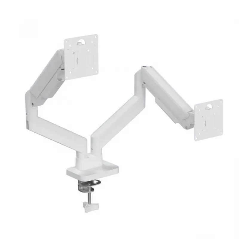 Monitor mount GEMBIRD MA-DA2-06-W for 17–32 inch screens, desk clamp/rail mounting, white