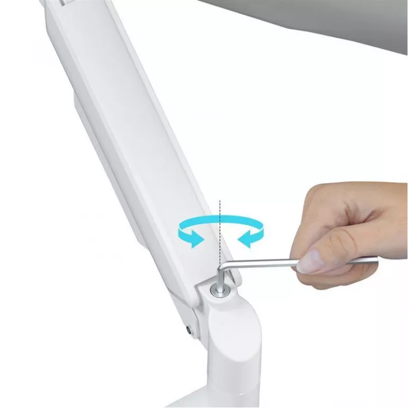 Monitor mount GEMBIRD MA-DA2-06-W for 17–32 inch screens, desk clamp/rail mounting, white