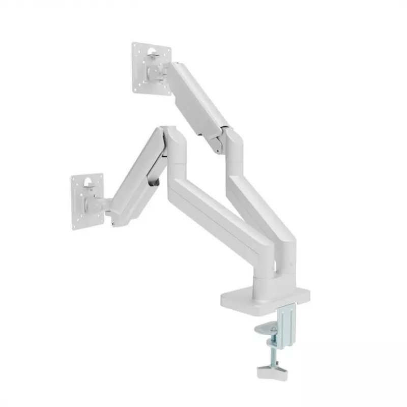 Monitor mount GEMBIRD MA-DA2-06-W for 17–32 inch screens, desk clamp/rail mounting, white