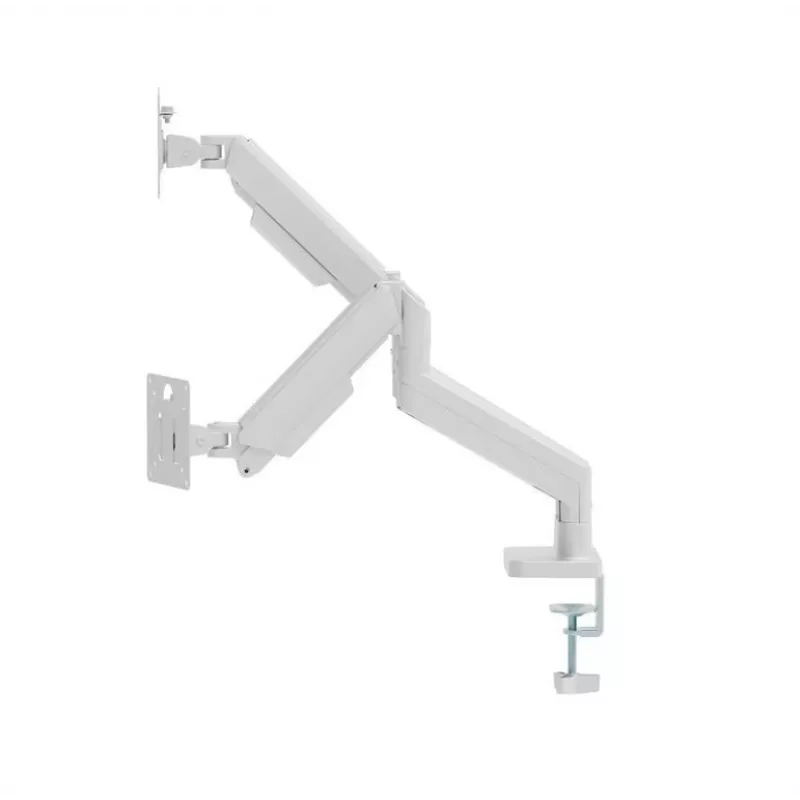 Monitor mount GEMBIRD MA-DA2-06-W for 17–32 inch screens, desk clamp/rail mounting, white