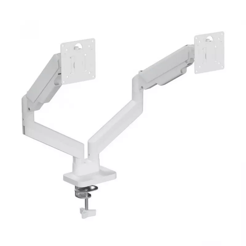 Monitor mount GEMBIRD MA-DA2-06-W for 17–32 inch screens, desk clamp/rail mounting, white
