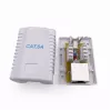 Wall-mounted shielded network socket GEMBIRD 1×RJ45 Category 6A FTP