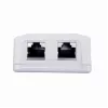 Wall-Mounted Shielded Network Outlet GEMBIRD Gniazdo natynkowe 2×RJ45 Cat6A FTP