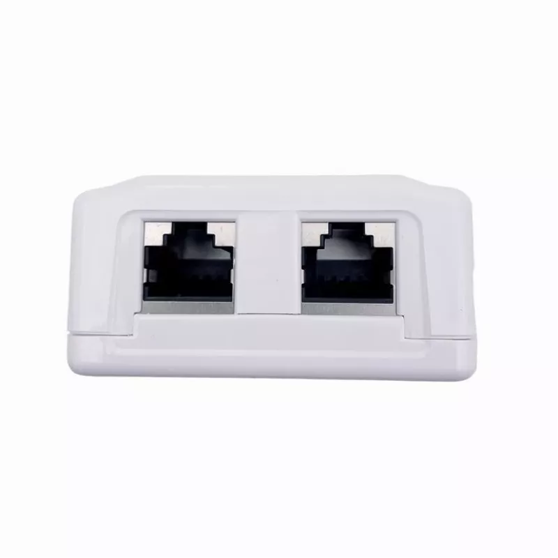 Wall-Mounted Shielded Network Outlet GEMBIRD Gniazdo natynkowe 2×RJ45 Cat6A FTP