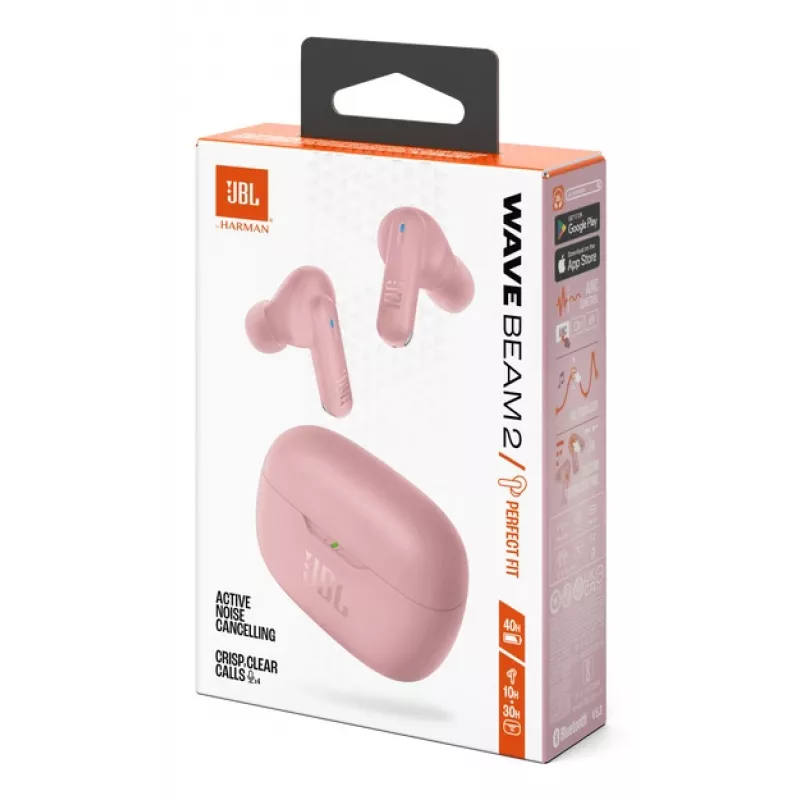 JBL Wave Beam 2 Headset Wireless In-ear Calls/Music Bluetooth Pink