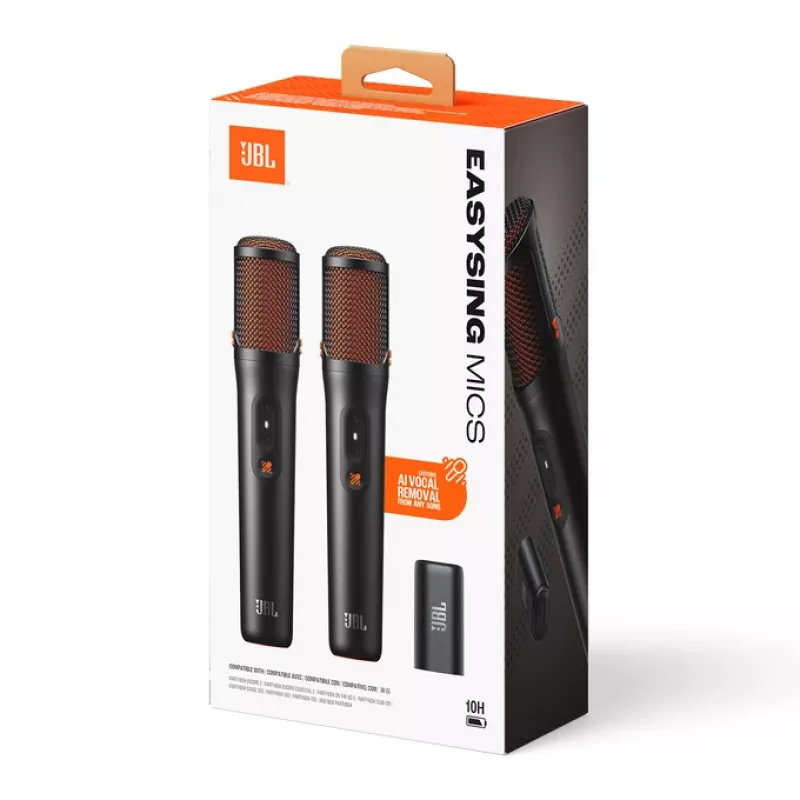 JBL EasySing Mics Black Microphone set