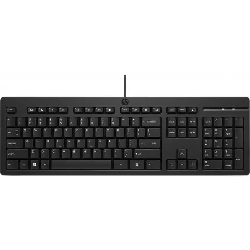 HP 125 Wired Keyboard Full-size USB Membrane Black