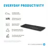 Wired full-size keyboard HP 125 — USB, membrane switches, black