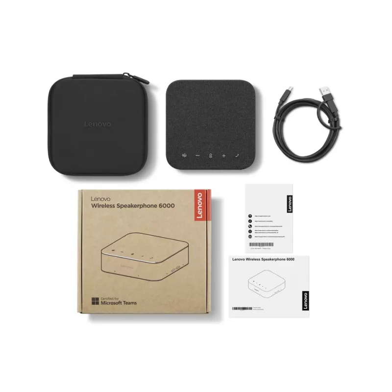 Speakerphone Lenovo 4Y71Q47766 — PC Bluetooth, USB-C, Li-Ion battery 4215 mAh, Black