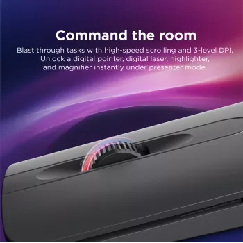 Wireless Ambidextrous Bluetooth Mouse Lenovo 4Y51T62792 — IR LED, 4000 DPI, 7 Buttons, Wheel, Grey