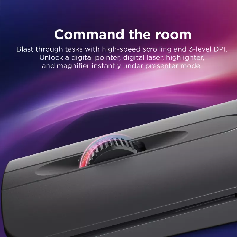 Wireless Ambidextrous Bluetooth Mouse Lenovo 4Y51T62792 — IR LED, 4000 DPI, 7 Buttons, Wheel, Grey