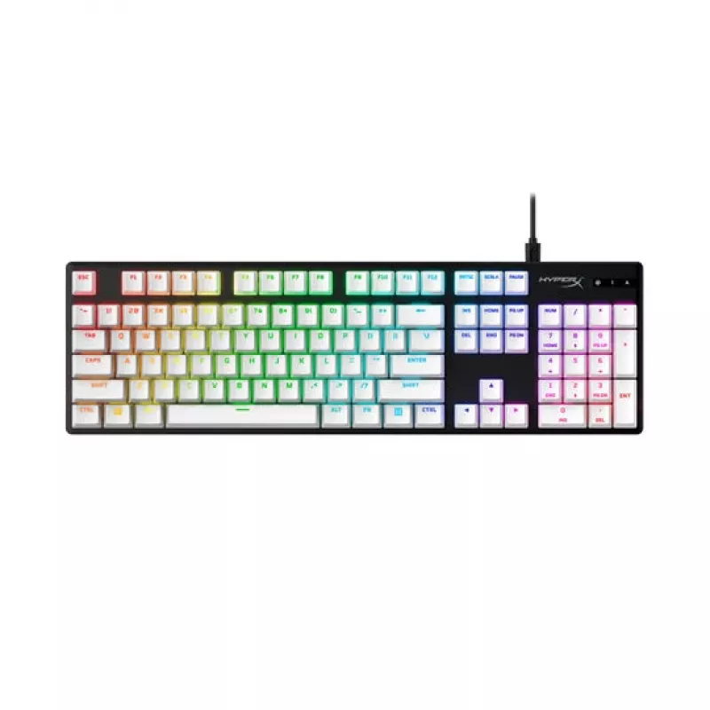Keyboard keycap set, HP HyperX Full key Set Keycaps, white, compatible with HyperX and most mechanical keyboards
