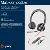 HP Poly Blackwire 8225 USB-C Headset, Wired, Office/Call center, 185 g, Headset, Black
