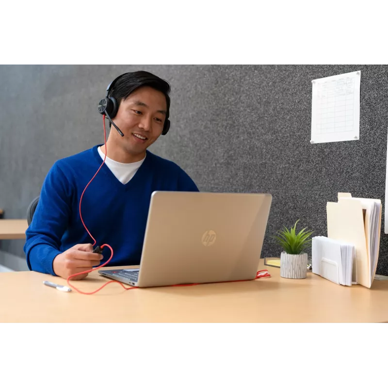 HP Poly Blackwire 8225 USB-C Headset, Wired, Office/Call center, 185 g, Headset, Black