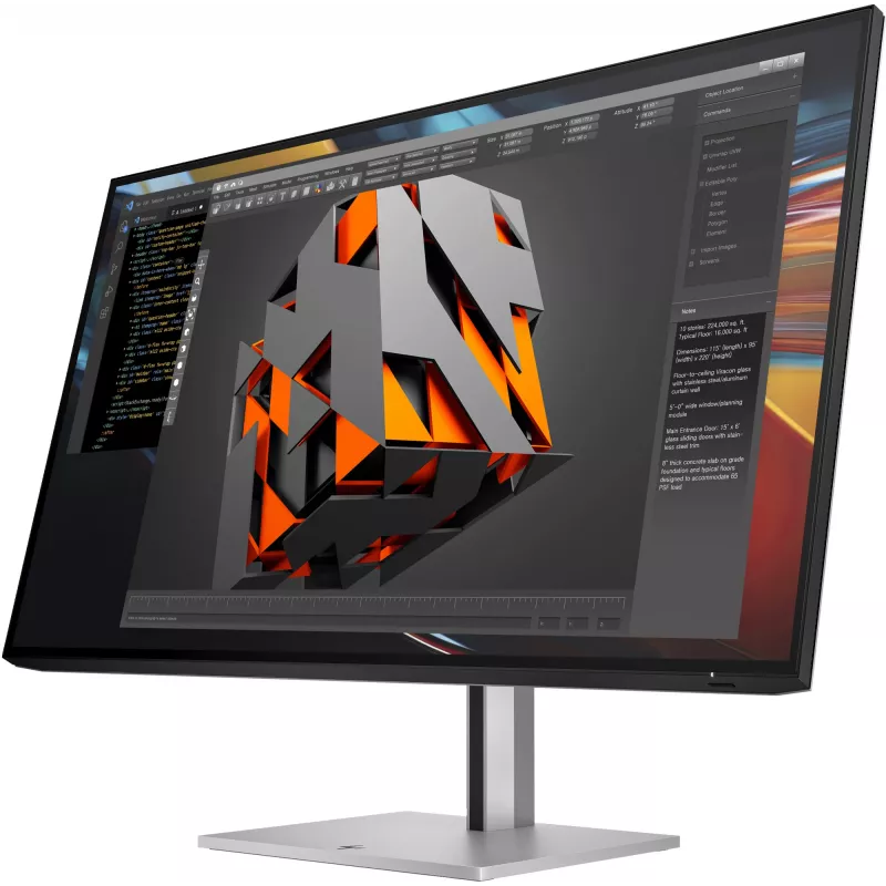 HP Series 7 Pro 31.5 inch 4K Thunderbolt 4 Monitor - 732pk, 80 cm (31.5 inch), 3840 x 2160 pixels, 4K Ultra HD, LCD, 5 ms, Black, Silver