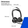 HP Poly Voyager Focus 2-M USB-C-C Headset USB-C/A Adapter Poly+ 3years