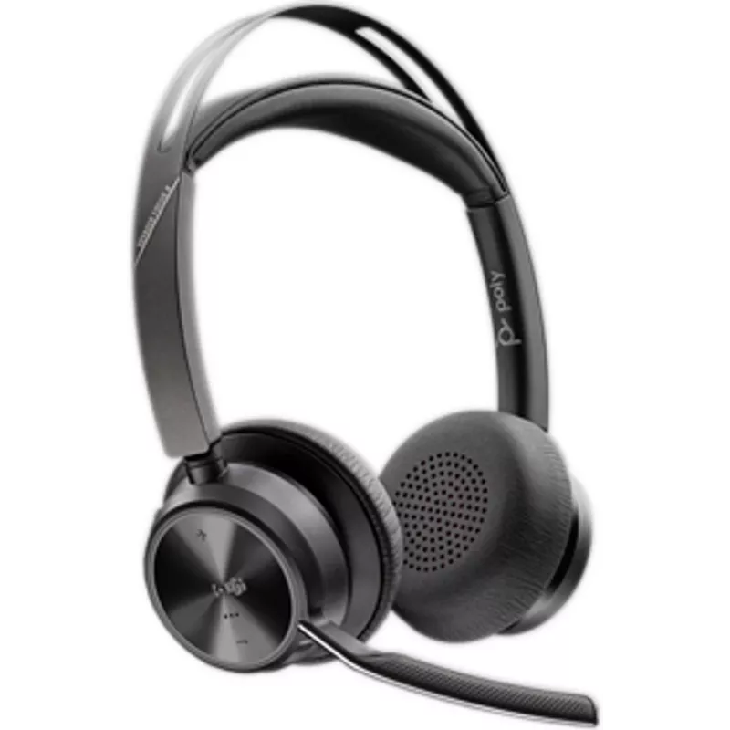 HP Poly Voyager Focus 2-M USB-C-C Headset USB-C/A Adapter Charging Stand Poly+ 3years