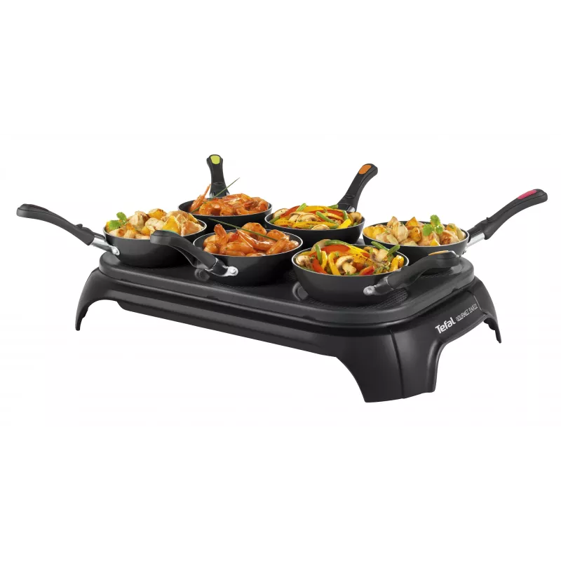 Tefal WokParty Duo PY5828 Black, Stainless steel 1000 W