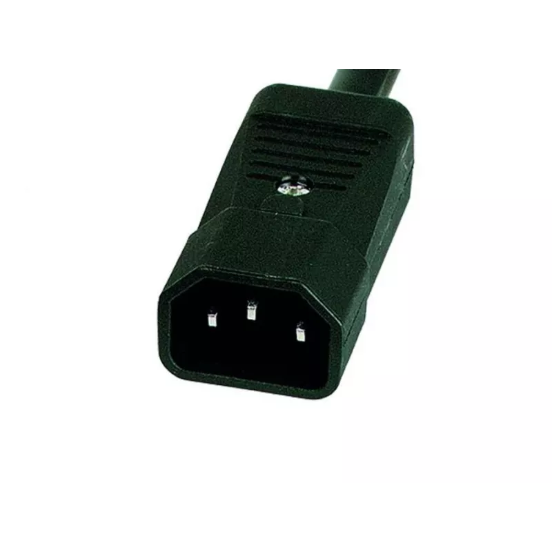19in Power Strip 6-Way CEE7, Connection Cable 2.35m, Black - for Connecting Devices with Standard Earthed Plug to UPS (808892)