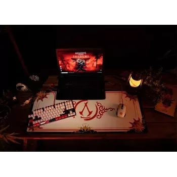 Lexip X Ubisoft - Assassin's Creed - Shadows XXL Mousepad, Black, Gold, Red, White, Image, Non-slip base, Gaming mouse pad