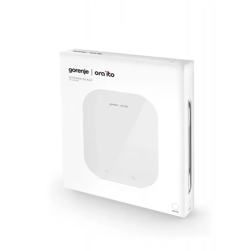 Gorenje KT10ORAW White Countertop Rectangle Electronic kitchen scale