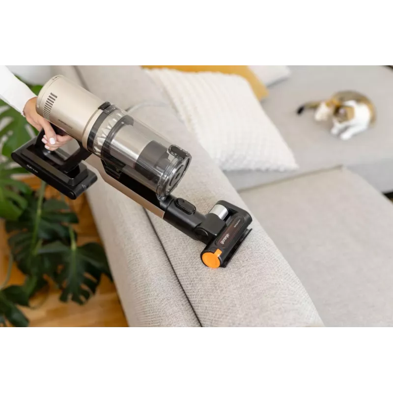 Gorenje SVC259441NFGO 2-in-1 stick vacuum Battery Dry HEPA Bagless 0.6 L 350 W Gold