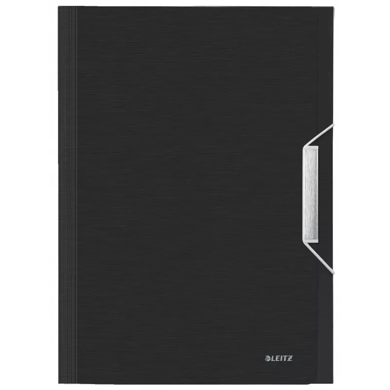 Leitz Expanding Concertina File Style PP, A4, Polypropylene (PP), Black, 250 sheets, 80 g/m², 6 pockets