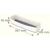 Esselte 5258-10-01 Storage tray Rectangular Acrylonitrile butadiene styrene (ABS) Grey, White