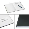 Leitz Notebook Solid Hardcover A5 Ruled 90 gram 80 sheets, Monochromatic, Black, A5, 80 sheets, Glossy, 80 g/m²